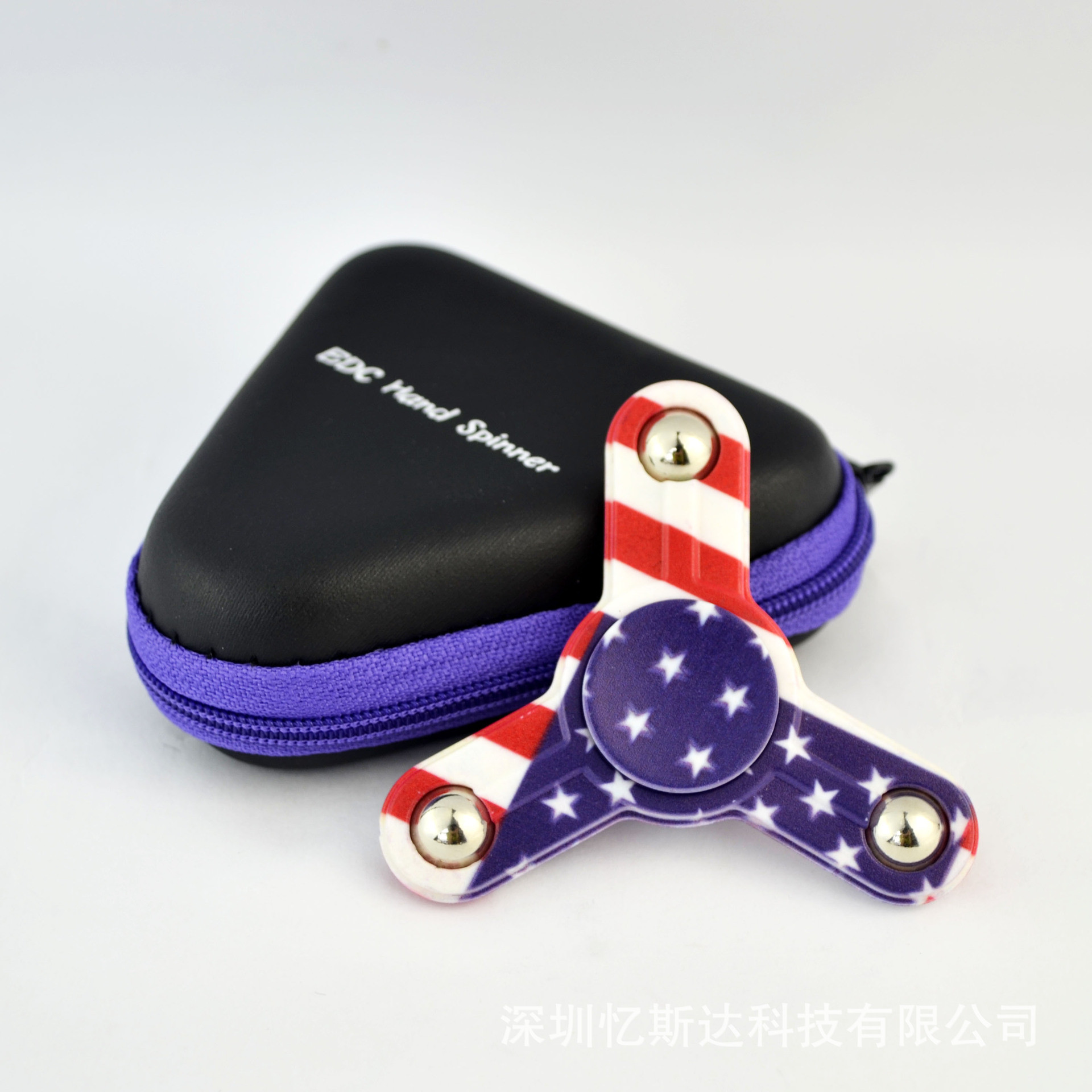 Y Shaped Ball Bearing Metal Fidget Spinner American Flag