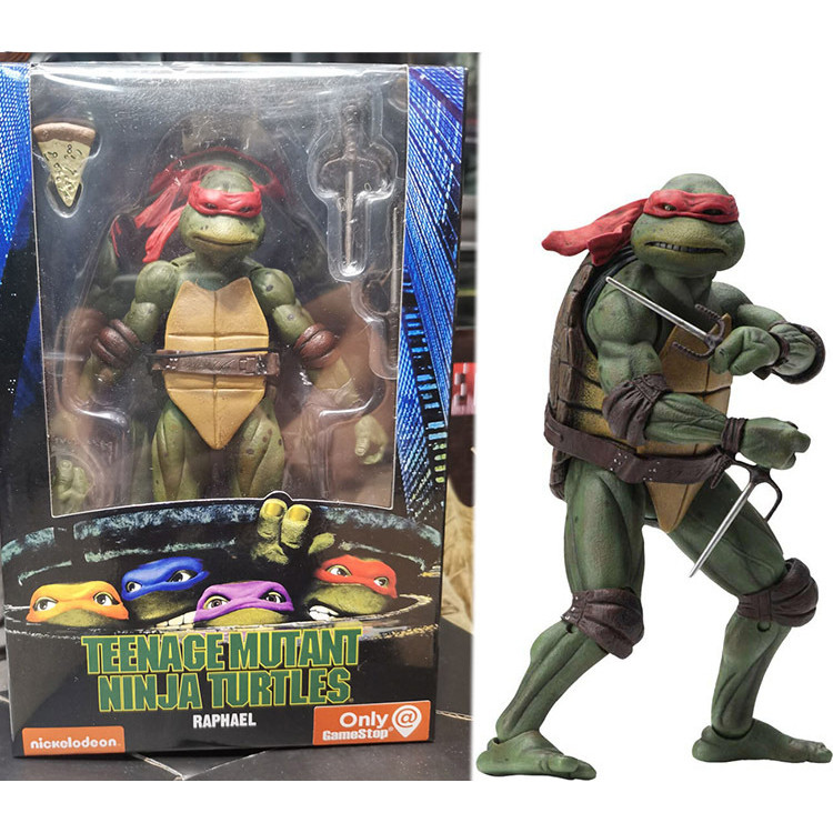 NECA 1990 Movie TMNT Teenage Mutant Ninja Turtles Raphael Action Figure
