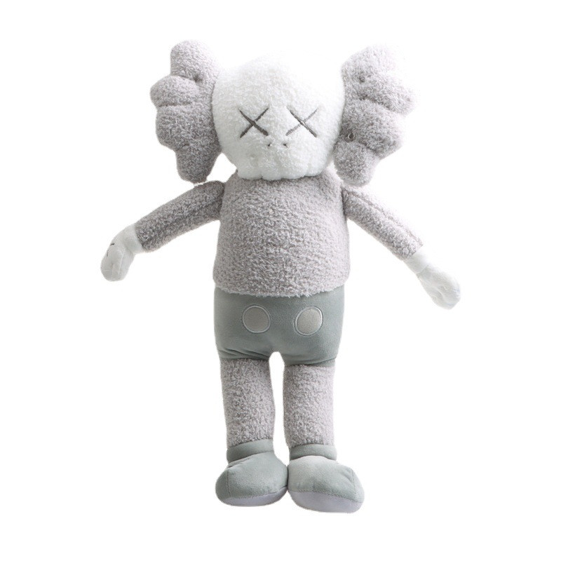 Grey Kaws Plush Toy