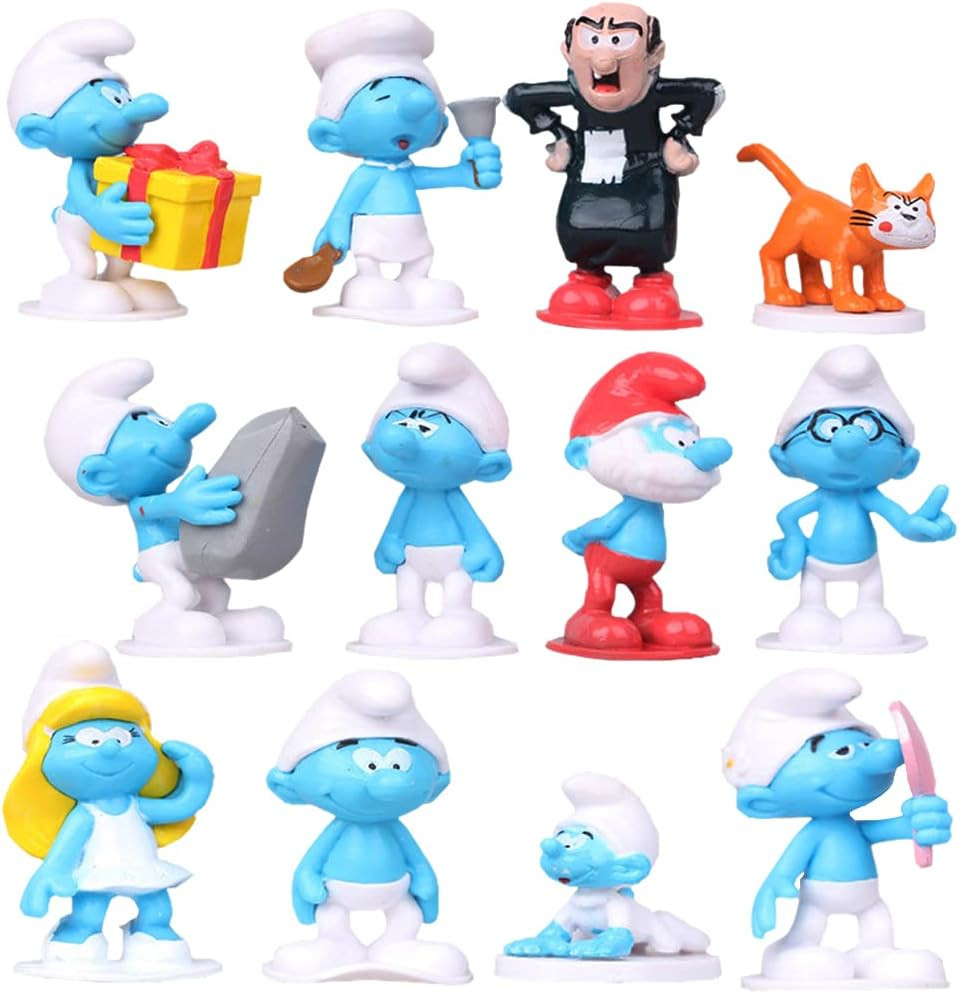 The Smurfs Figure Set of 12 5cm 2inches