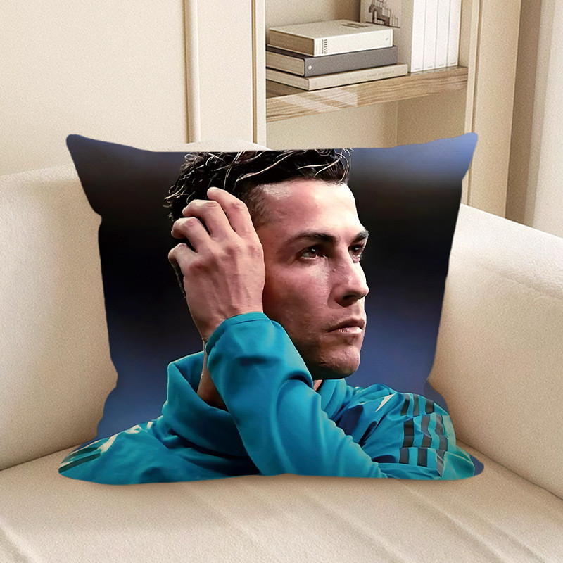 Cristiano Ronaldo Fixing Hair Soft Stuffed Plush Pillow Multiple Sizes