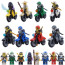 Ninjago Characters Villains Motorcycle Brick Minifigure Custom Set 8 Pcs