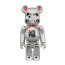 Bearbrick Daruma Silver Plated 400% Figure 28cm 11.02inches
