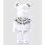 Bearbrick x Neil Barrett White Lightning 400% Figure 28cm 11.02inches