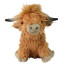 Living Nature Highland Cow Brown Plush Toy 25cm 9.8inches