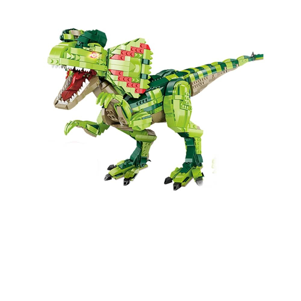 Dilophosaurus From Jurassic World With Sound Effect Swingable Custom Brick Building Kit