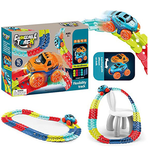 Anti Gravity Changeable Track Racing Car toy 92 Pcs Set
