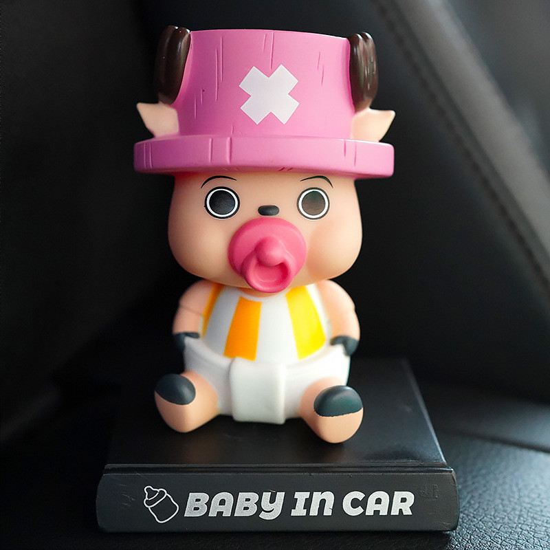 One Piece Baby Tony Tony Chopper Shaking Head Figure Car Decoration Accessories