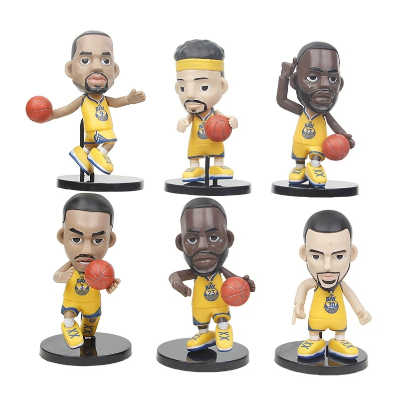 NBA Golden State Warriors Players Figure Set 6 Pcs