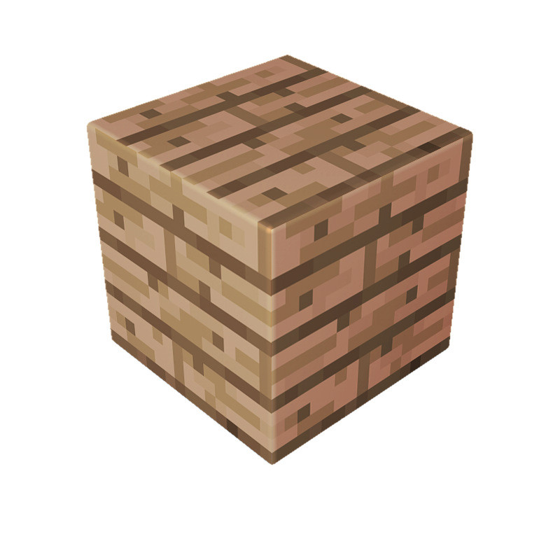 Minecraft Magnetic Jungle Planks Blocks Kit Toy 3 Pcs Set