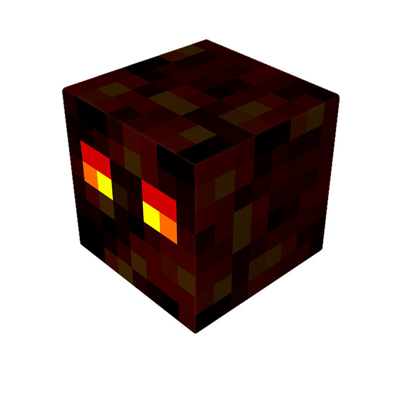 Minecraft Magnetic Magma Cube Blocks Kit Toy 3 Pcs Set