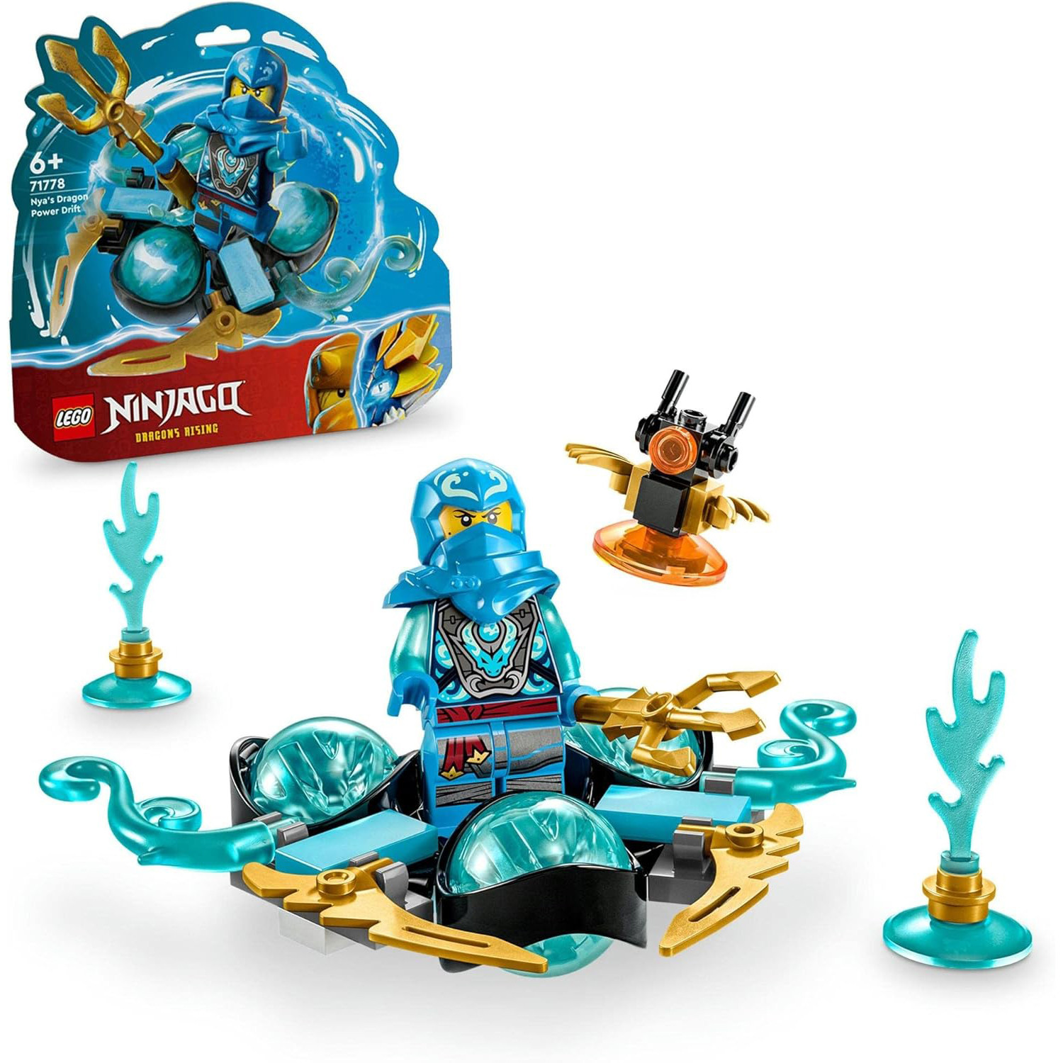 Ninjago Nya's Dragon Power Spinjitzu Drift 71778 Brick Building Kit