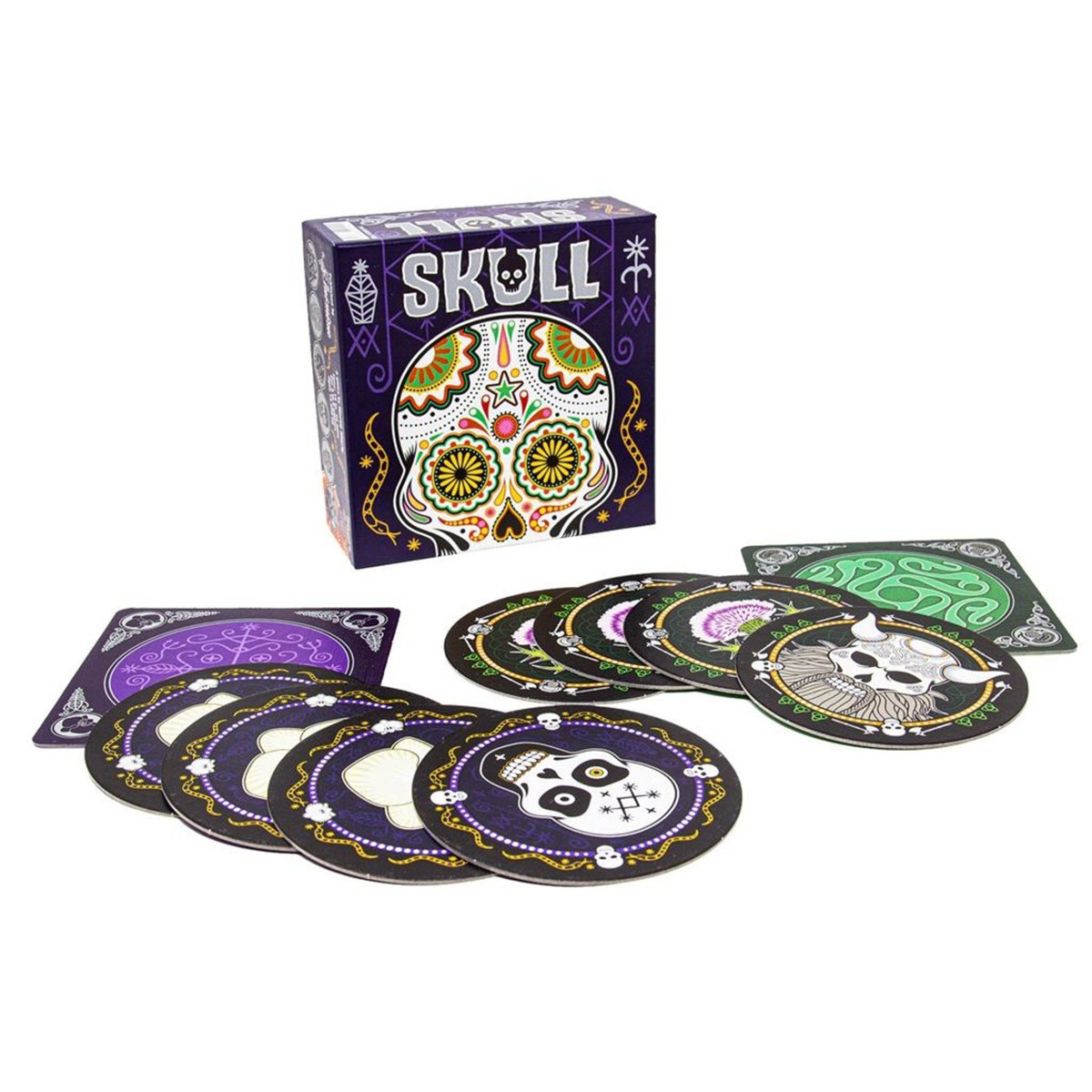 Skull Party Bluffing Auction Player Poker Face Elimination Board Game