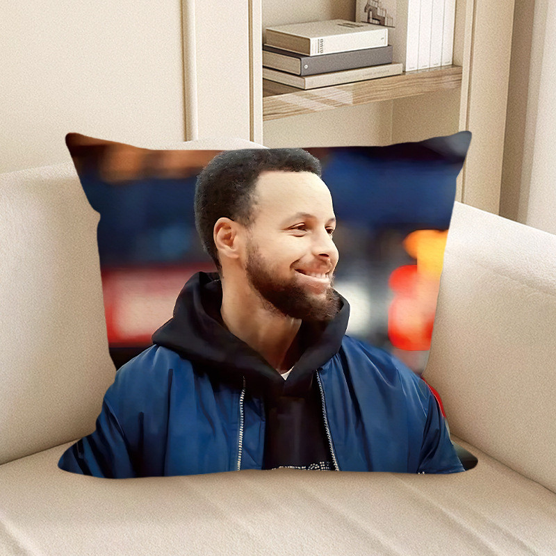 Stephen Curry NBA Golden State Warriors Blue Jacket Soft Stuffed Plush Pillow Multiple Sizes