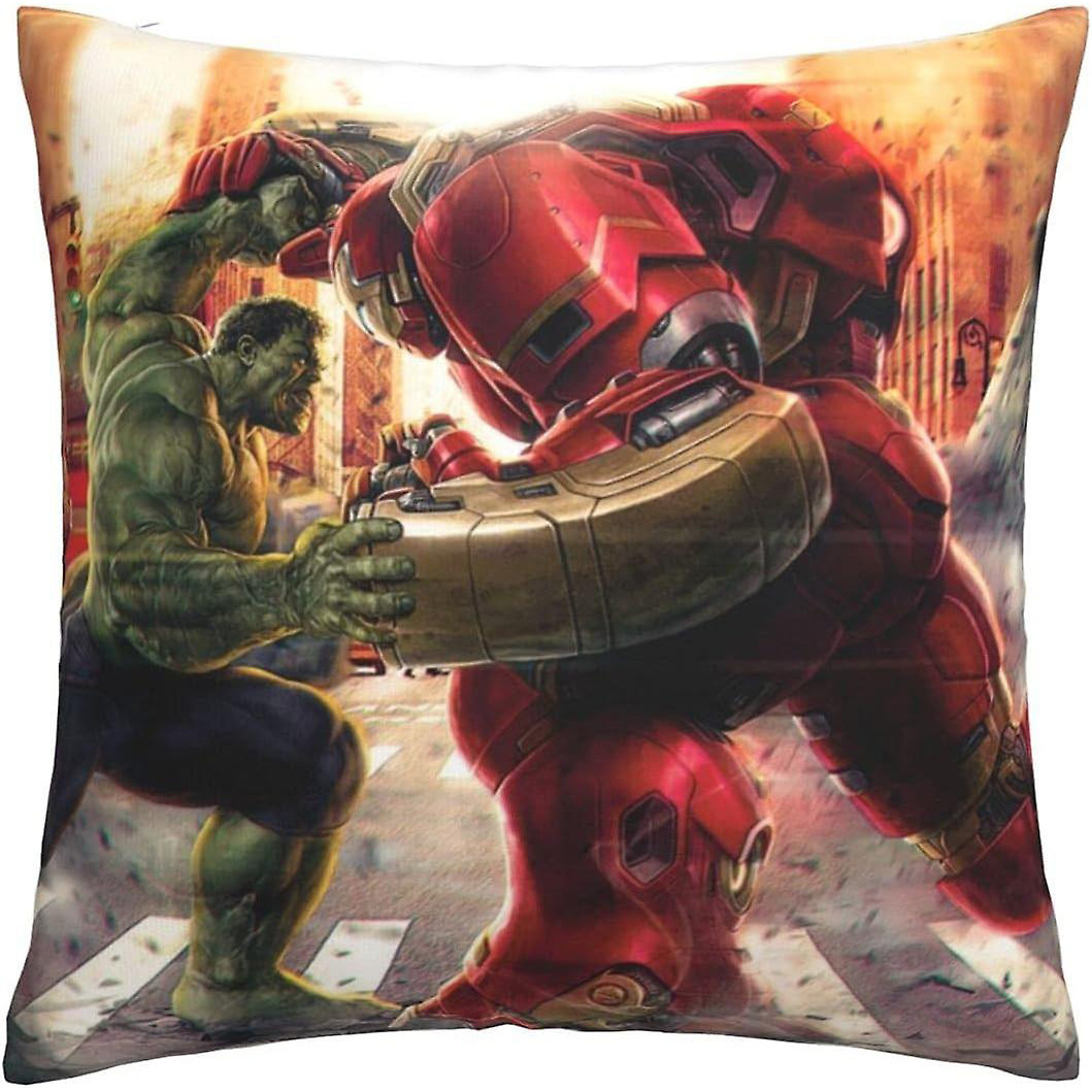 Marvel Iron Man Hulkbuster vs Hulk Soft Stuffed Plush Pillow Multiple Sizes