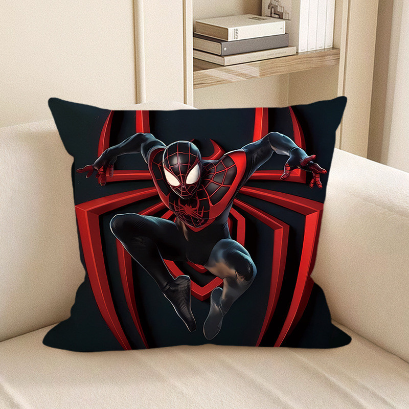 Spider Man Miles Morales Logo Marvel Soft Stuffed Plush Pillow Multiple Sizes