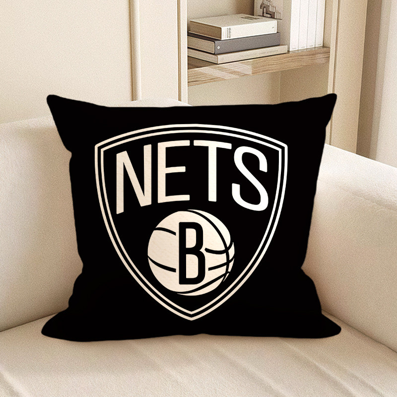 Brooklyn Nets NBA Team Logo Soft Stuffed Plush Pillow Multiple Sizes