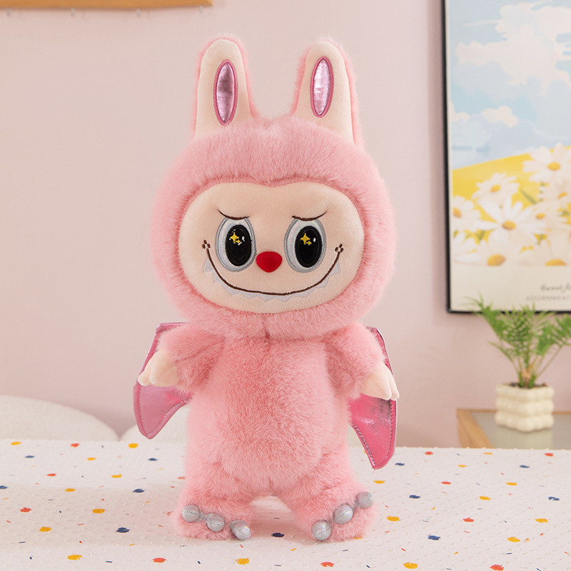 Labubu The Monsters With Wings Soft Stuffed Plush Multiple Sizes Pink