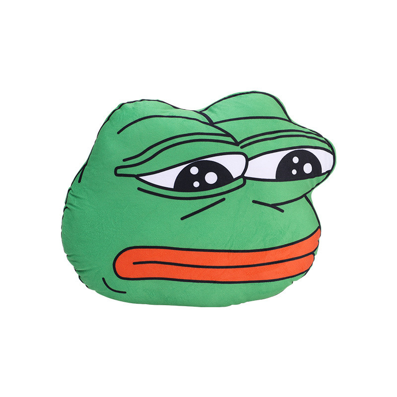 Pepe Meme Frog Soft Stuffed Plush Pillow 40cm 15.74inches