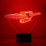 3D Optical Star Trek Enterprise Night Light
