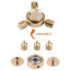 Solid Brass Finish Fidget Spinner