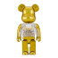 My First Bearbrick Baby Gold and Silver 400% Figure 28cm 11.02inches
