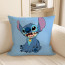 Disney Stitch with Dog Tag Soft Stuffed Plush Pillow Multiple Sizes