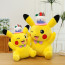 Pikachu from Pokemon Wearing Hat Soft Stuffed Plush Multiple Sizes