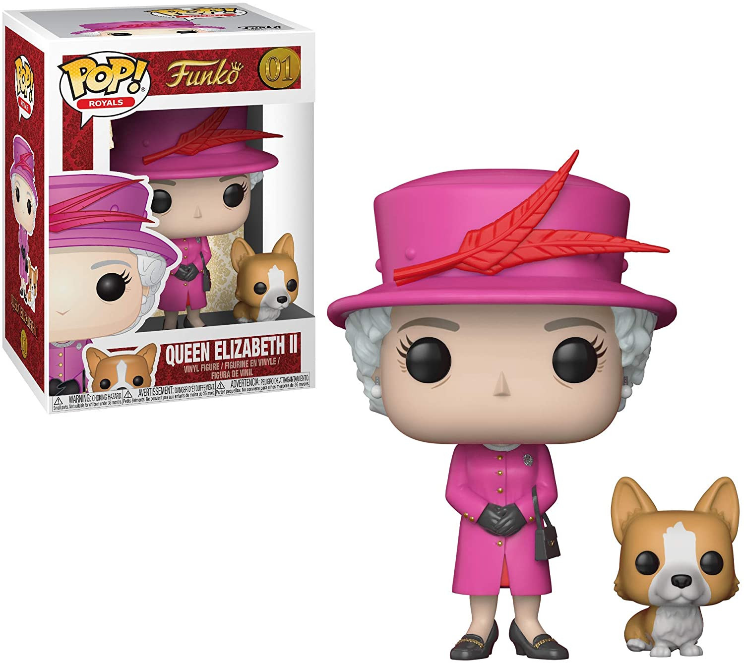Funko Pop Royal Family Queen Elizabeth II #01 Vinyl Figure