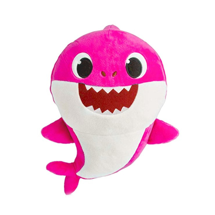 Singing Baby Shark Doll Pink