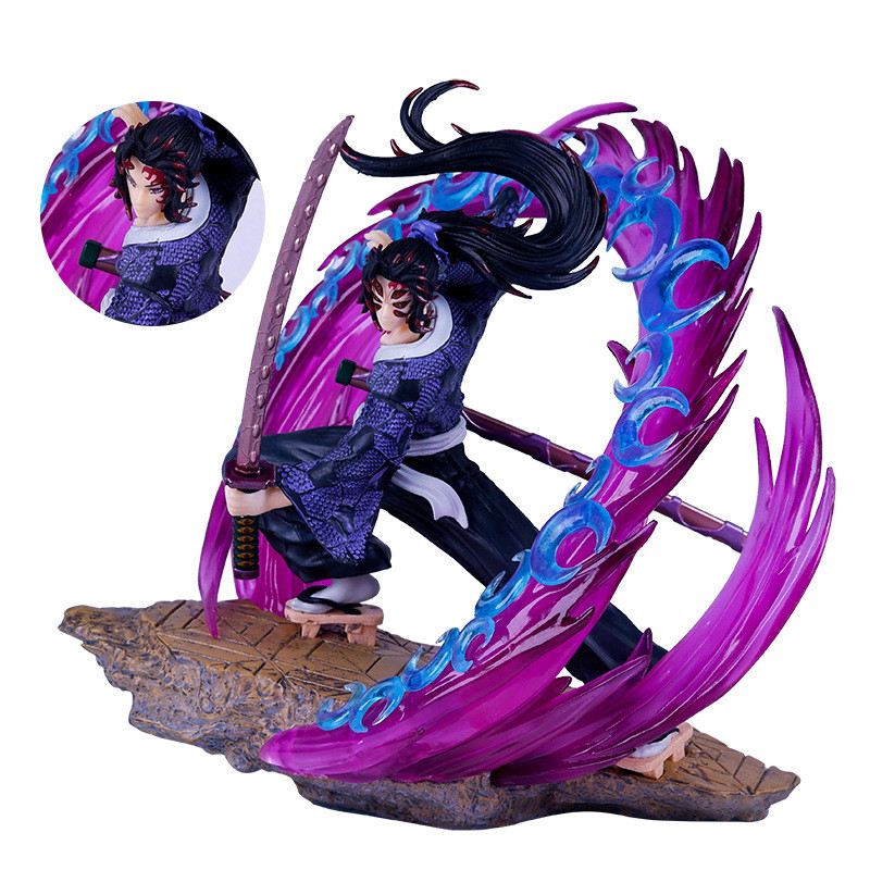 Demon Slayer Kokushibo Figure Statue With Light Effect
