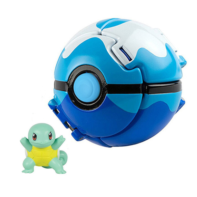 Tomy Pokemon Throw 'n' Pop Pokeball Squirtle & Dive Ball Figure Set