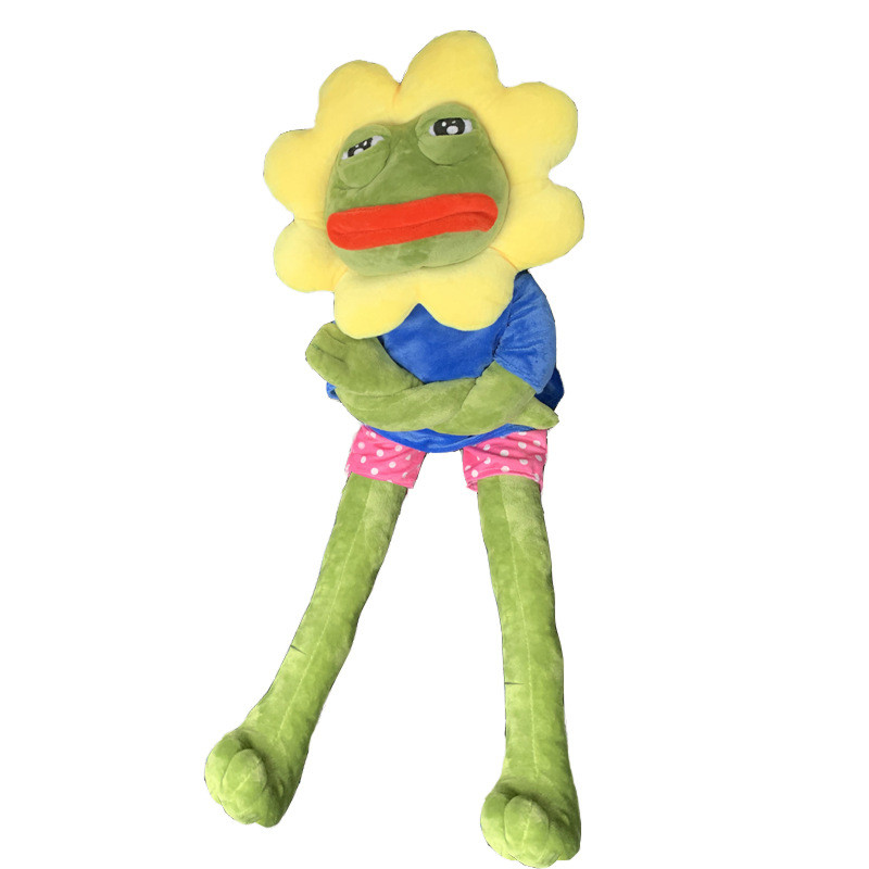 Pepe The Frog Sunflower Plush Toy