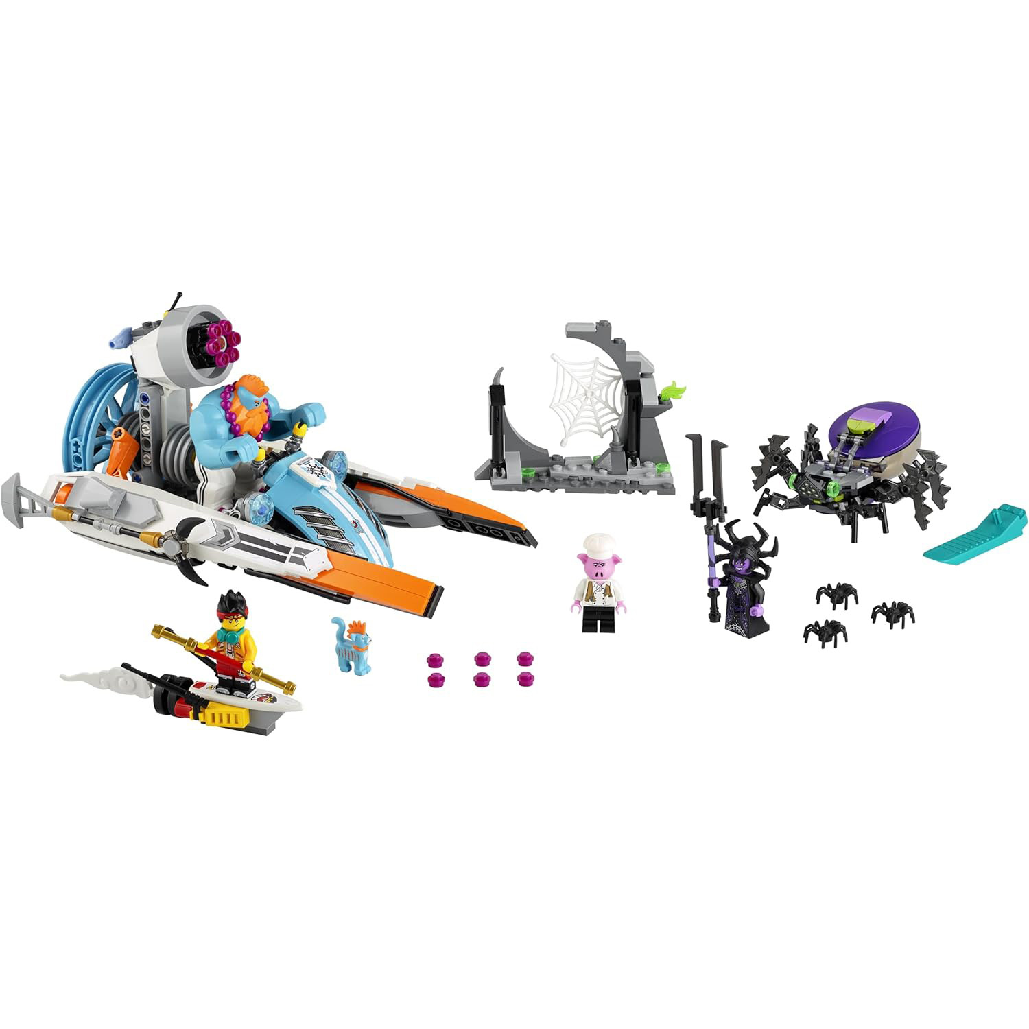 Monkie Kid Sandy's Speedboat 80014 Brick Building Kit