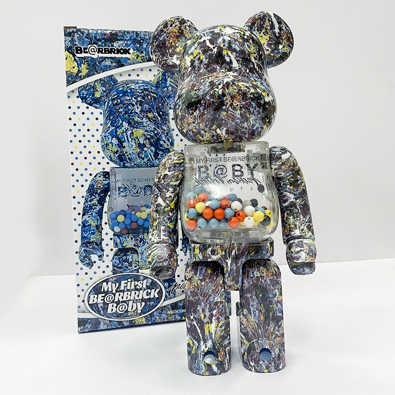 My First Bearbrick Baby Jackson Pollock Studio Version 400% Figure 28cm 11.02inches