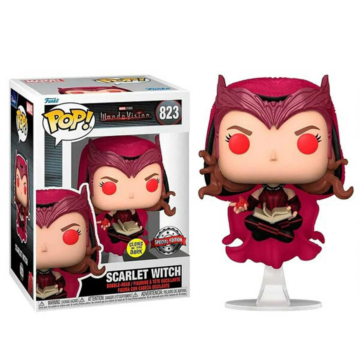 Funko Pop Scarlet Witch Glow in the Dark #823 Vinyl Figure