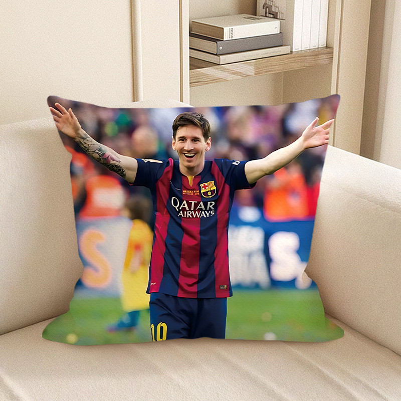 Lionel Messi With Arms Up Soft Stuffed Plush Pillow Multiple Sizes