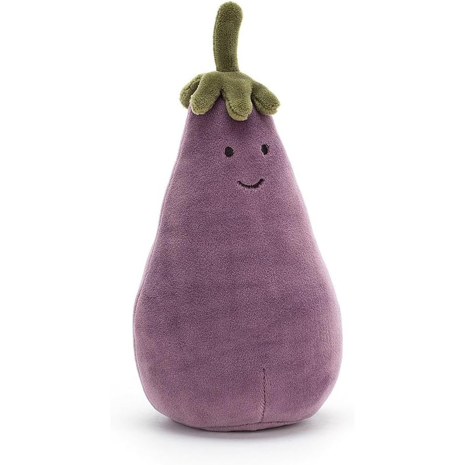 Jellycat Amuseables Vivacious Vegetable Aubergine Small Soft Stuffed Plush 16cm 6.29inches