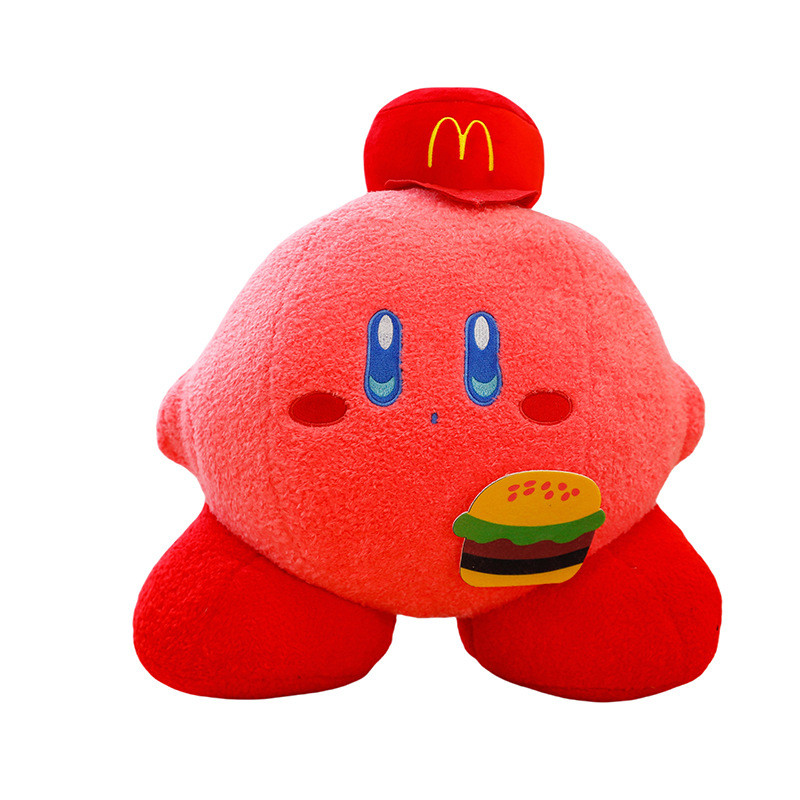 Kirby with Mc Donald's Hat Soft Stuffed Plush Multiple Sizes