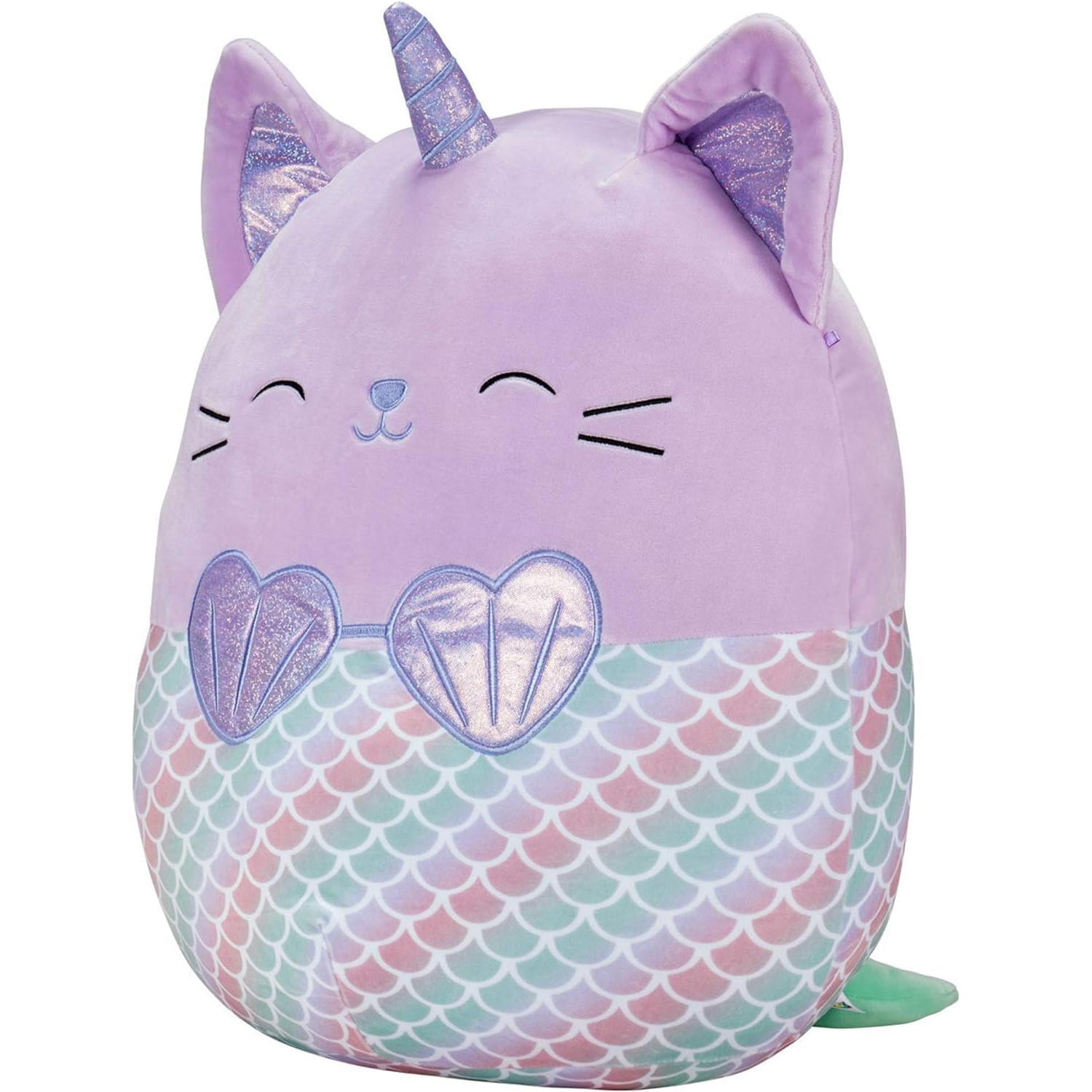 Squishmallows Anya the Caticorn Mermaid Plush Toy 20cm 7.87inches