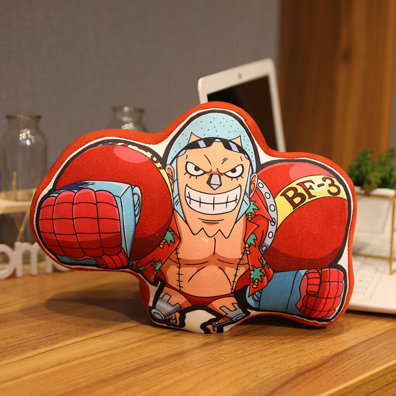 One Piece Franky Soft Stuffed Plush Pillow Multiple Sizes