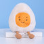 Happy Boiled Egg Plush Toy 23cm 9.1inches