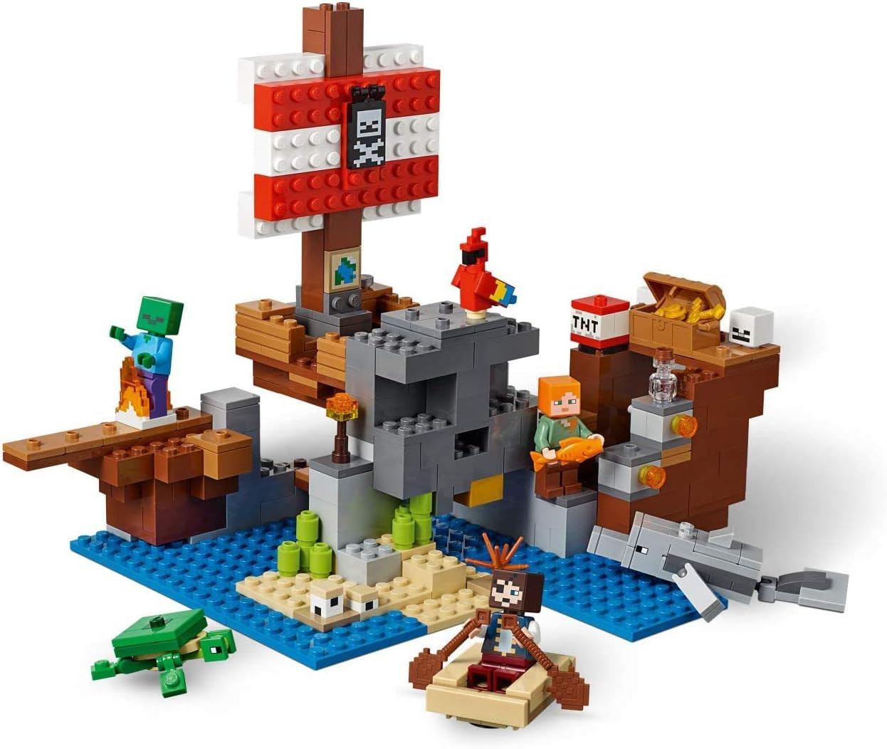 Minecraft The Pirate Ship Adventure 21152 Brick Building Kit