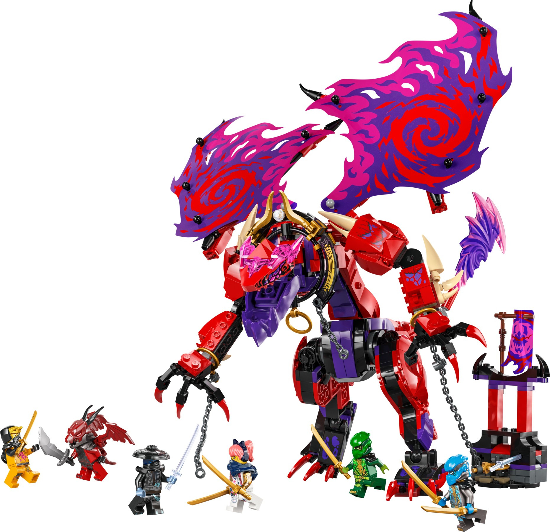 Ninjago Thunderfang Dragon of Chaos 71832 Brick Building Kit