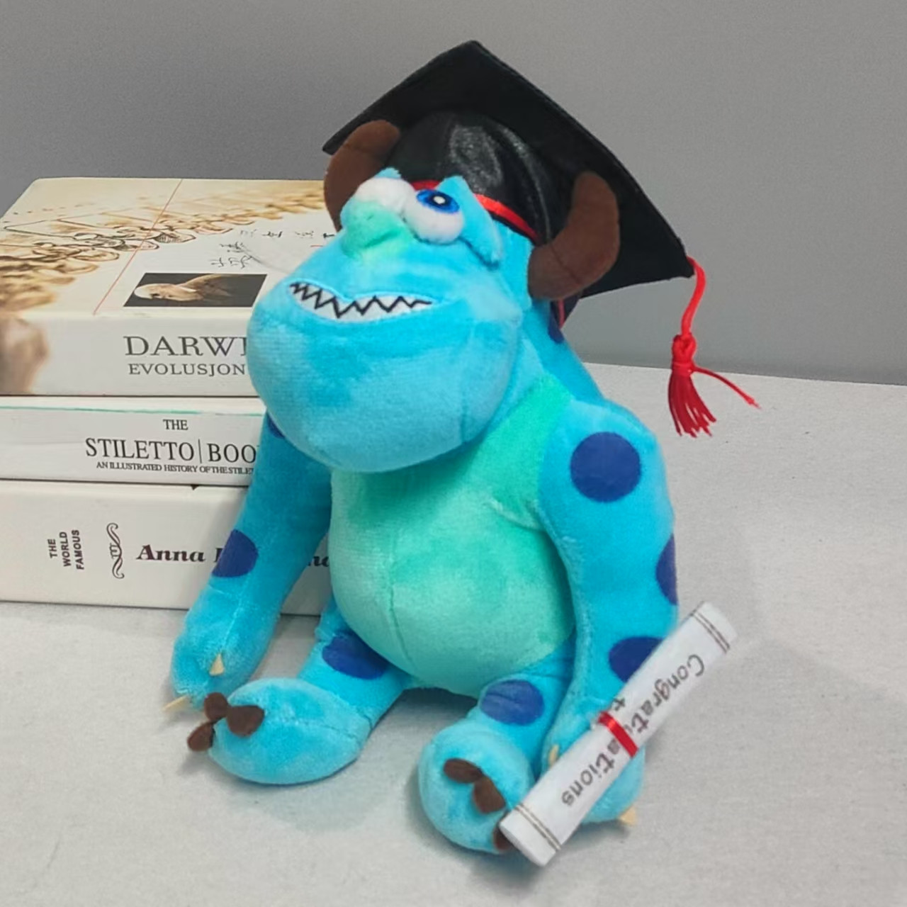 Sulley Sullivan Monsters Inc Graduation Soft Stuffed Plush 20cm 7.87inches