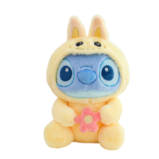 Disney Stitch Wearing Labubu Costume Soft Stuffed Plush Multiple Sizes