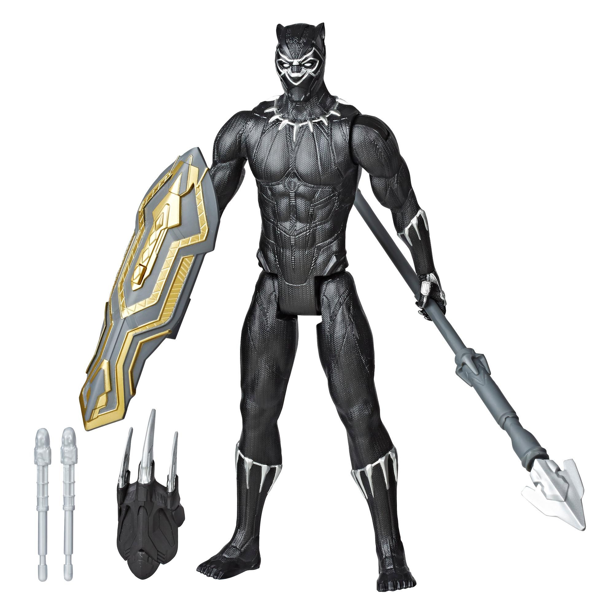 Avengers Marvel Titan Hero Series Blast Gear Deluxe Black Panther Action Figure