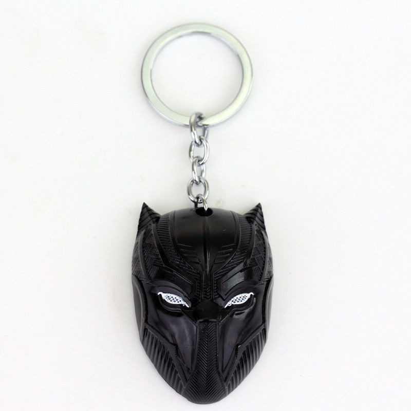 Black Panther Mask Metal Keychain