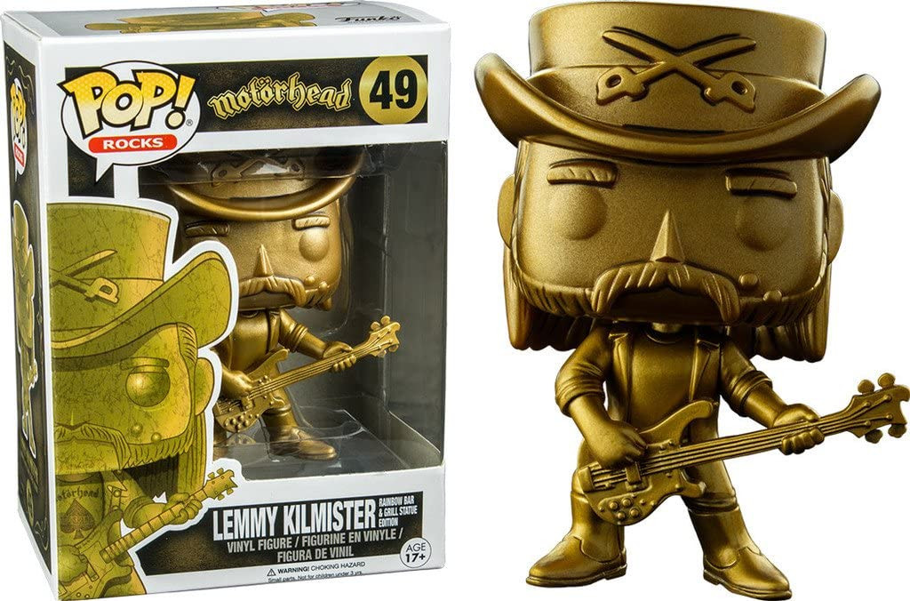 Funko Pop Rocks Motorhead Lemmy Kilmister #49 Gold Edition