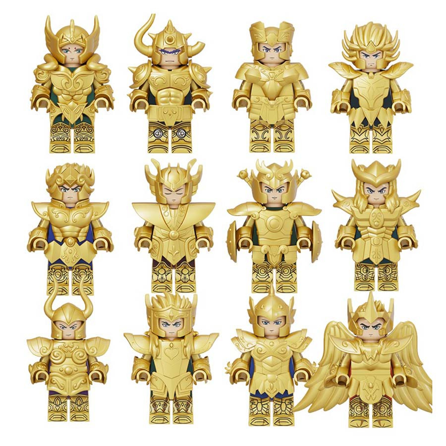 Saint Seiya Soul Of Gold Characters Brick Minifigure Custom Set 12 Pcs